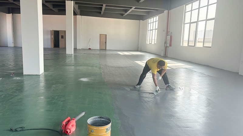 广东天清佳远工业废气处理环保设备制造工厂车间地卫士聚氨酯砂浆超耐磨地坪漆施工图