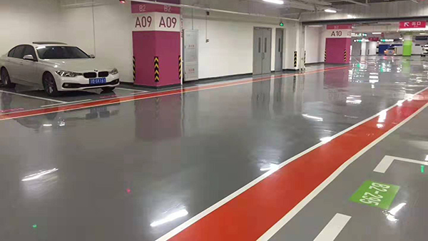 停车场车库自流平镘面型环氧地坪 耐磨环氧地坪