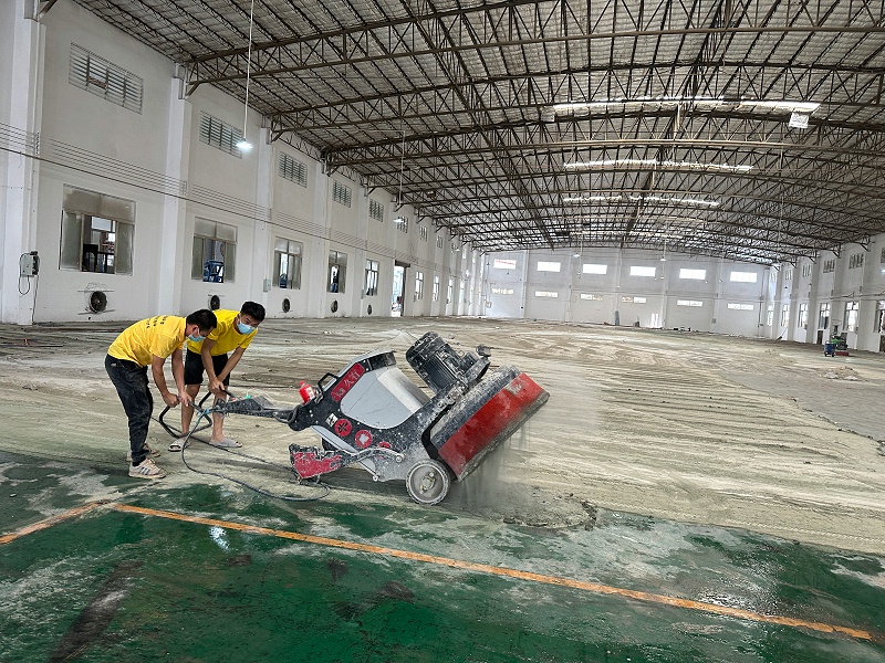 佛山吉佳装饰材料工厂-地卫士固化地坪施工图