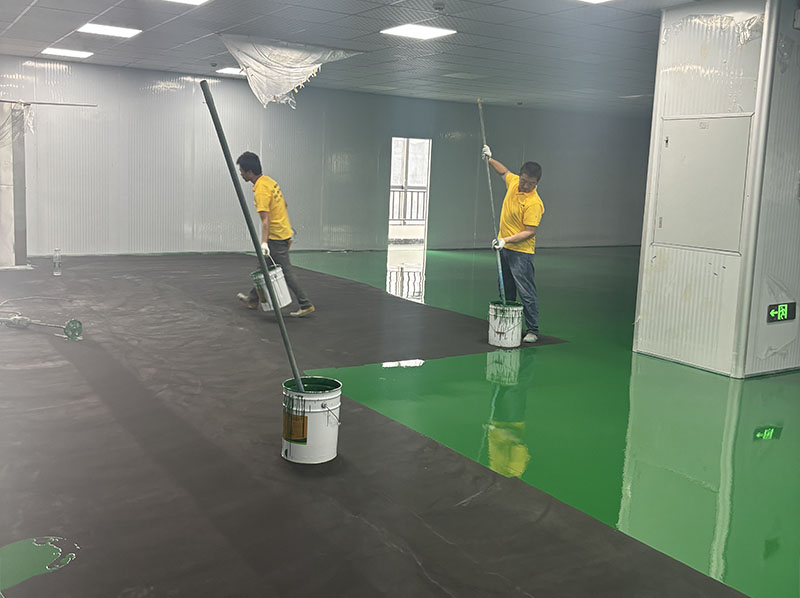 新厂 电子车间 地卫士防静电地坪漆施工图