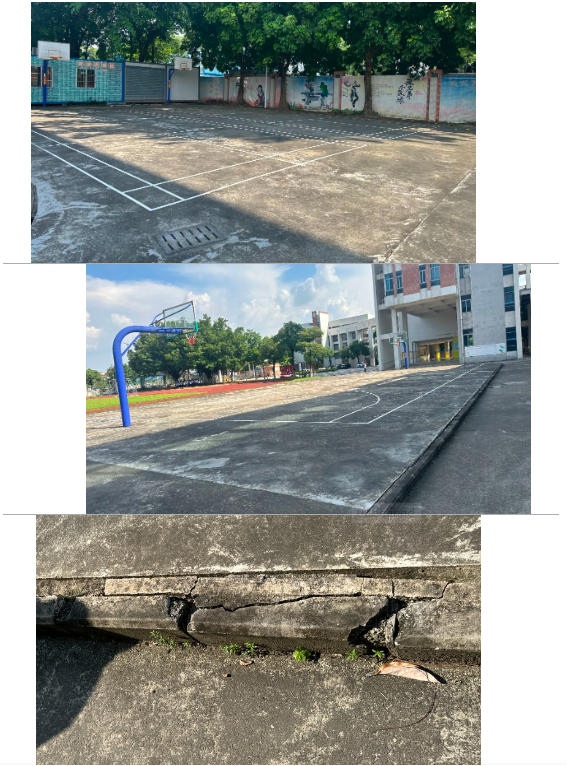 佛山市顺德区勒流镇冲鹤小学运动场原始地面