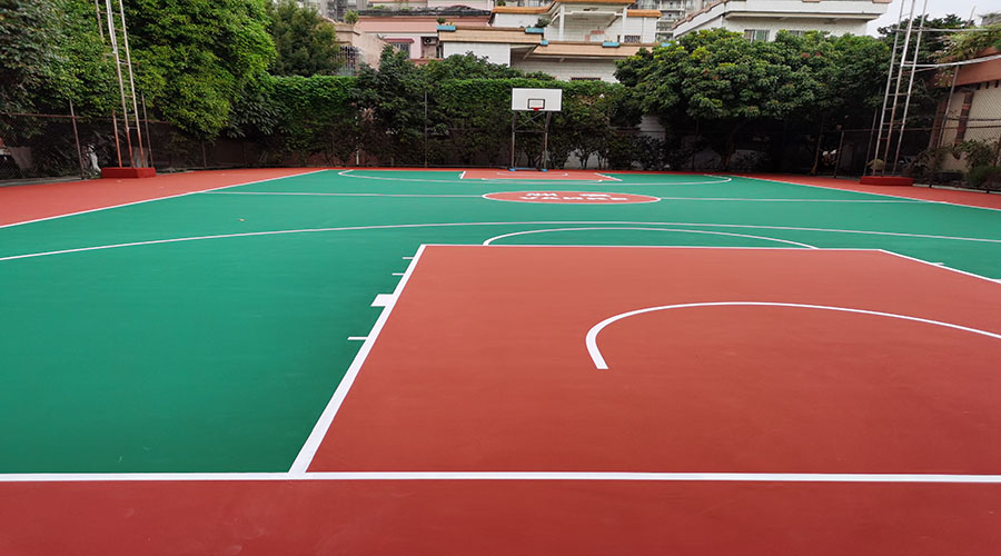 水性丙烯酸地坪漆运动场地坪完工效果图 水性丙烯酸地坪漆运动场地坪完工效果图