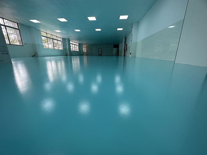 地卫士聚氨酯砂浆超耐磨自流平型地坪漆完工图