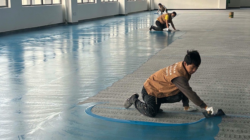 惠州包装机械设备制造工厂车间超耐磨地坪漆施工图