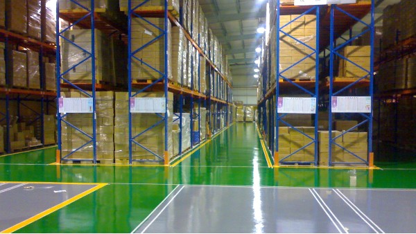 仓库物流中心地坪解决方案 耐磨环氧地坪
